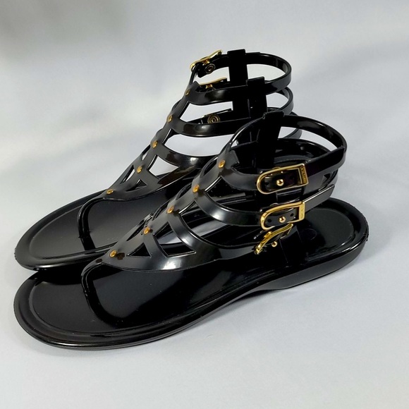 Jimmy Choo Margot Gladiator Jelly Sandals Size 37 - Picture 1 of 11